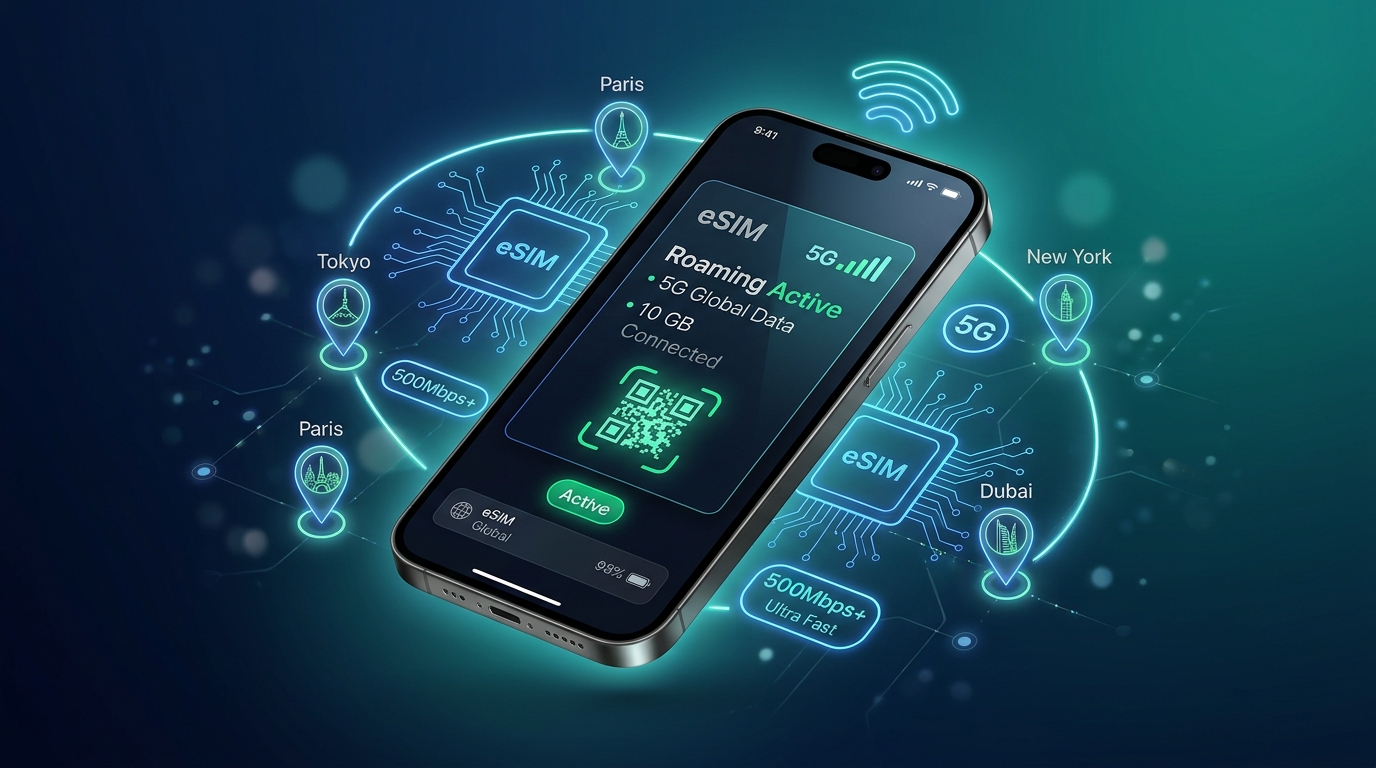 Simless eSIM 5G Global Roaming